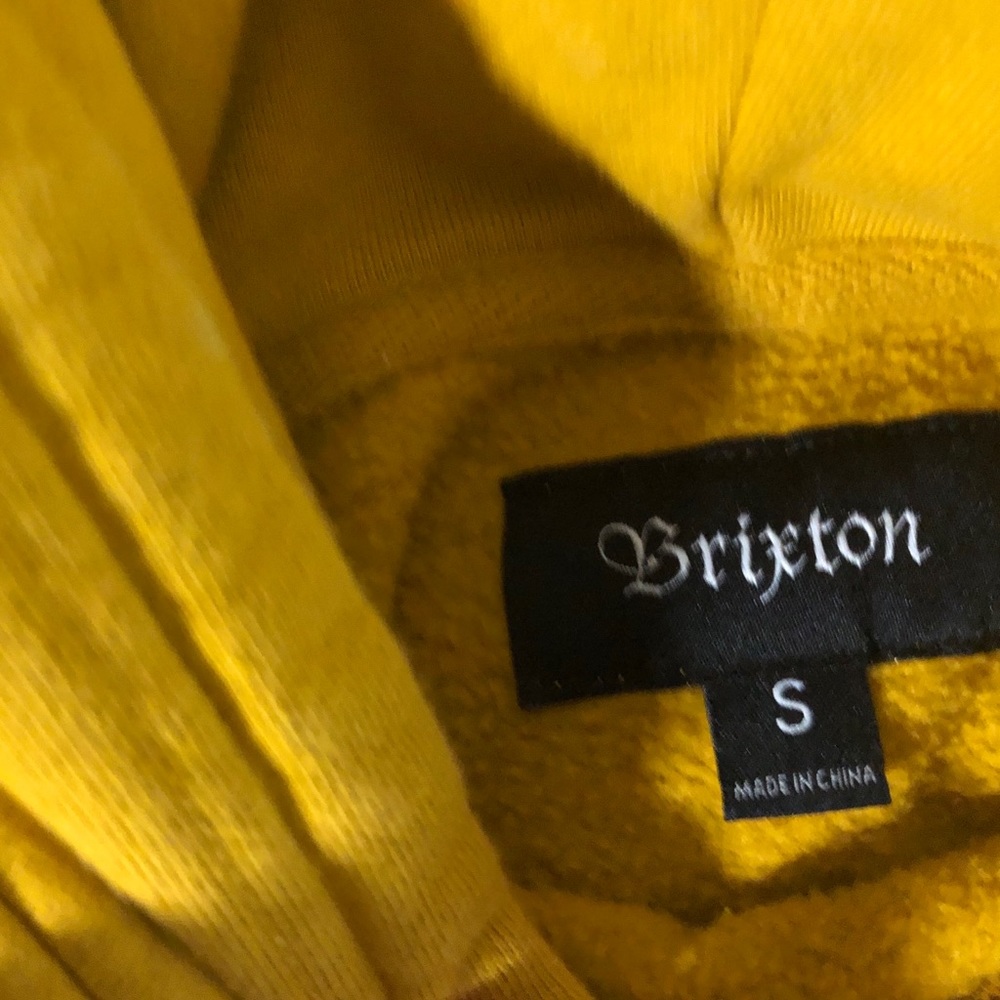 Brixton Yellow Mustard Embroidered Brixton. SMALL - Picture 2 of 4